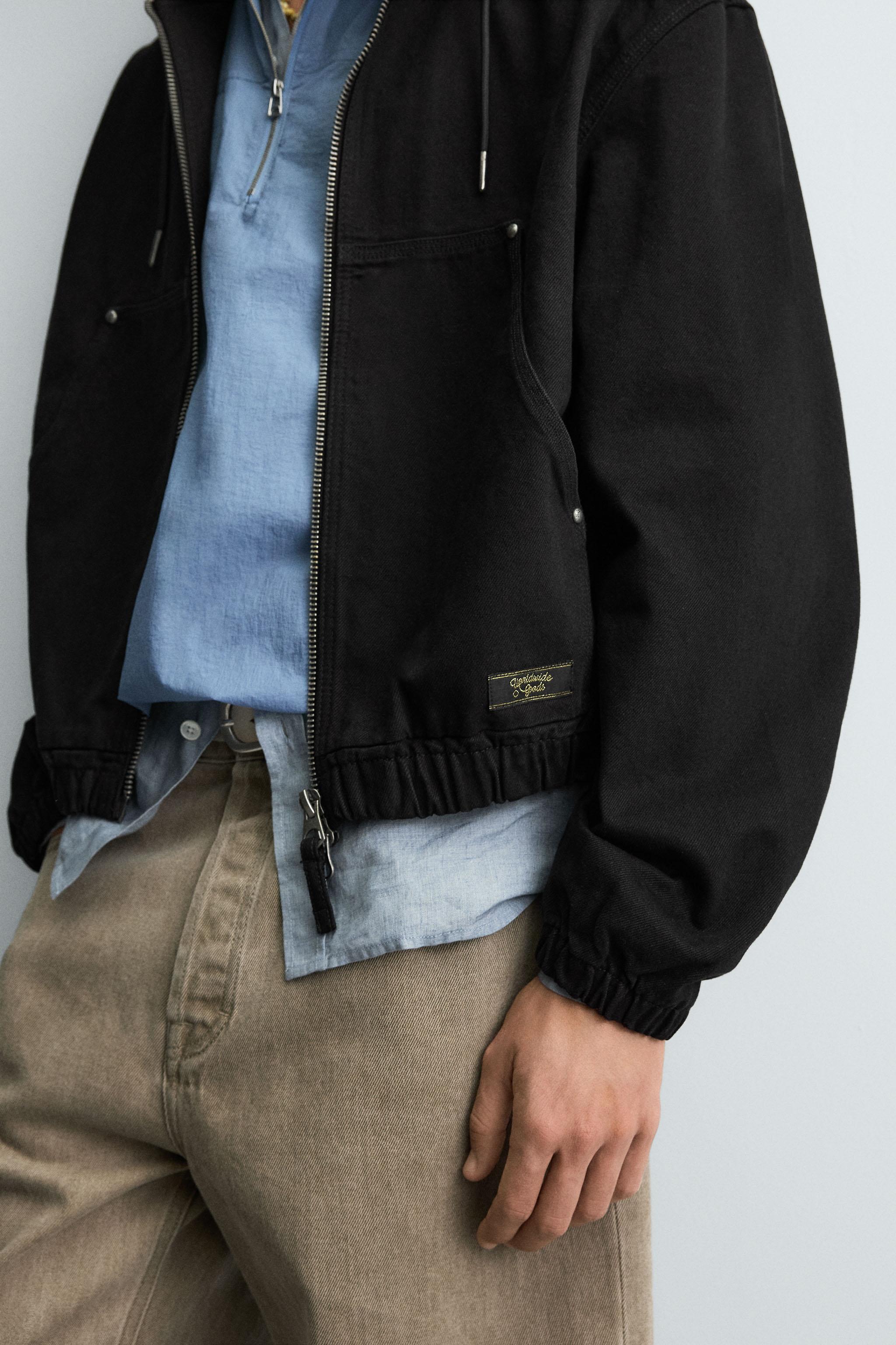 WASHED HOODED JACKET